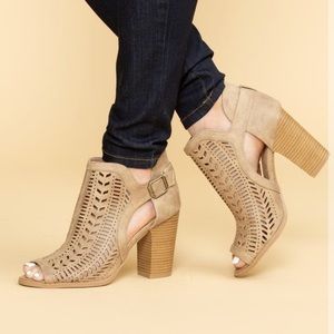 *NEW* Piper Open Toe Cutout Bootie